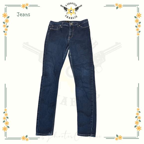 Silver Jeans Womens Robson Skinny Stretch Denim Pants Blue Dark Wash Size 29 - Picture 1 of 7